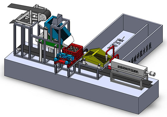 破碎脱水系统